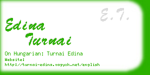 edina turnai business card